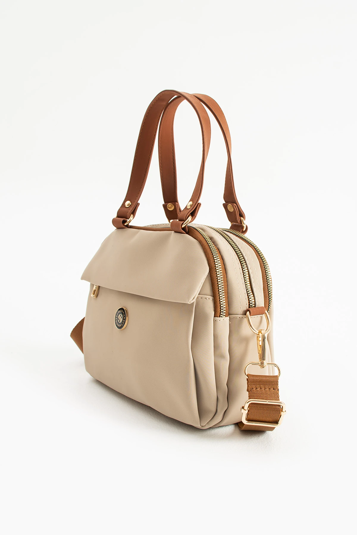 5 Gözlü Astarlı Ayarlanabilir Kolon Askılı Bayan El Ve Çapraz Çanta 