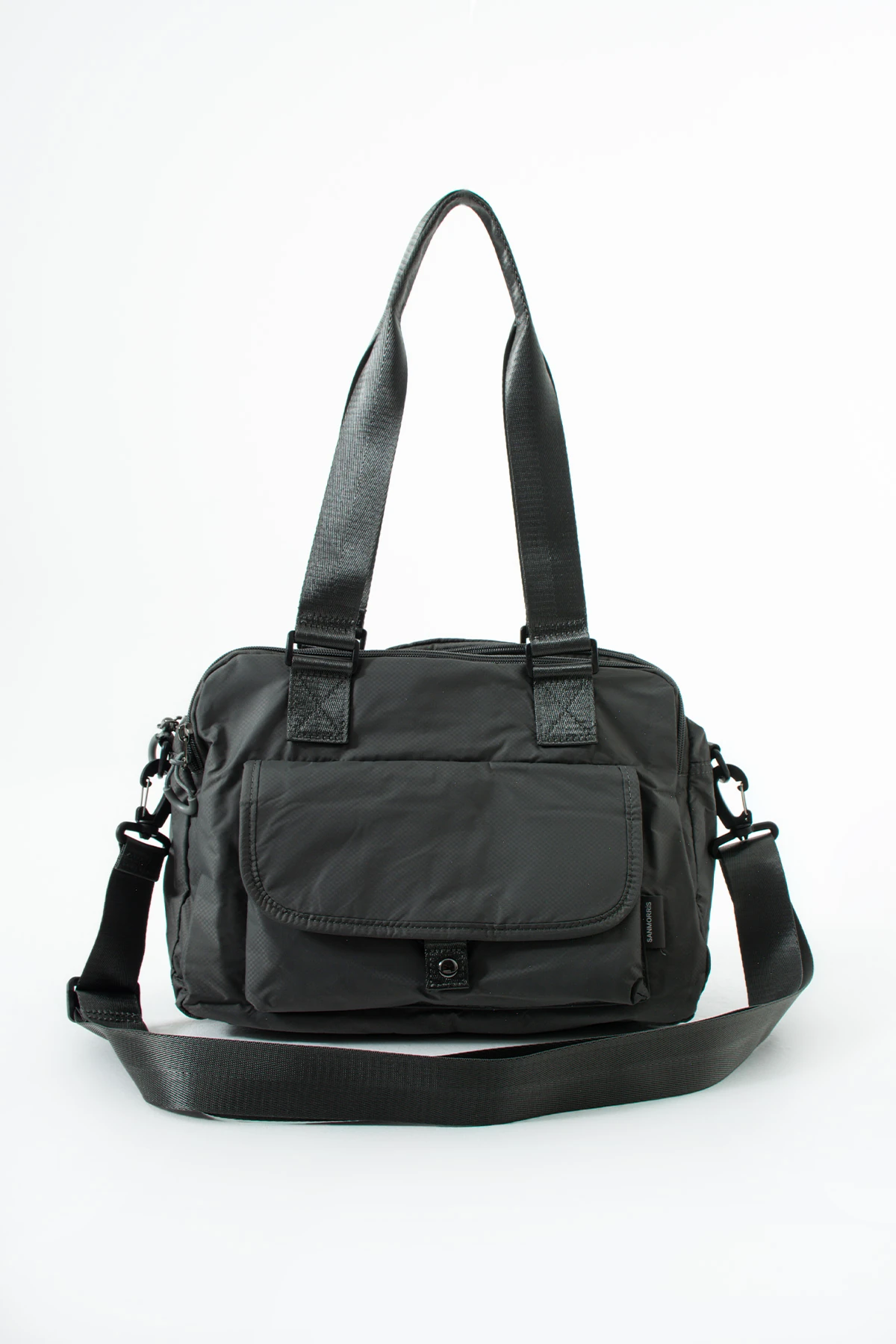 5 Bölmeli Su Geçirmez İthal Astarlı Ayarlanabili Kolon Askılı Bayan Çapraz Ve El Çantası - Gri