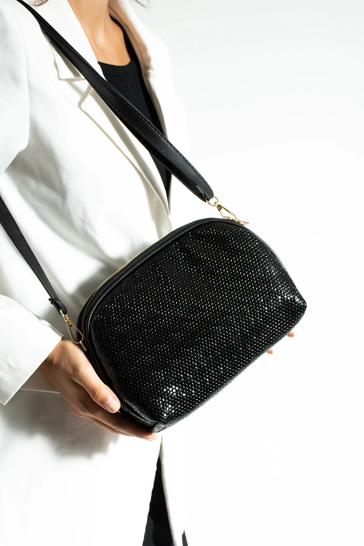 2 Gözlü Astarlı Ayarlanabilir Uzun Askılı Bayan Çapraz Çanta