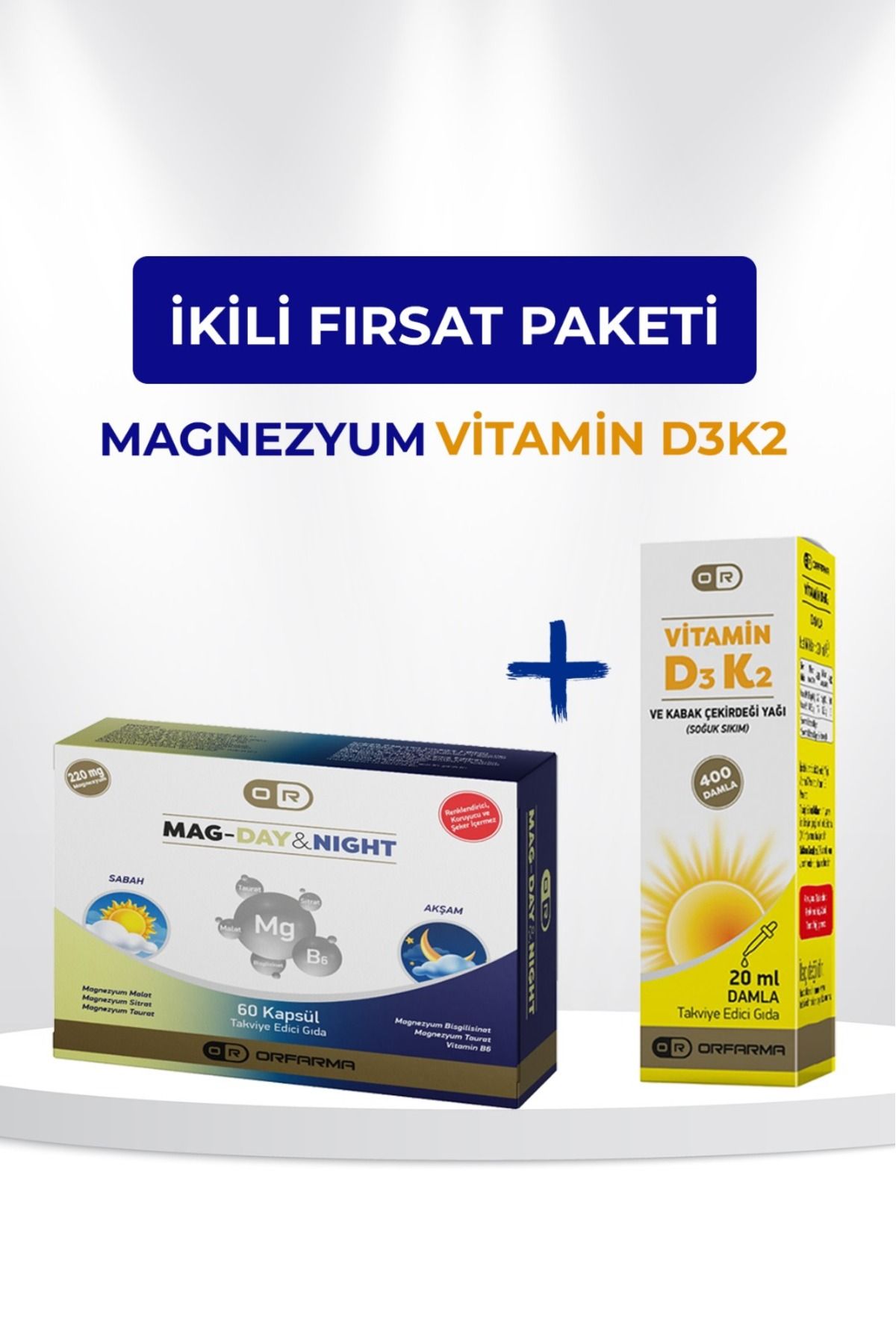 Magnzeyum&D3K2 Vitamini Avantajlı Paket