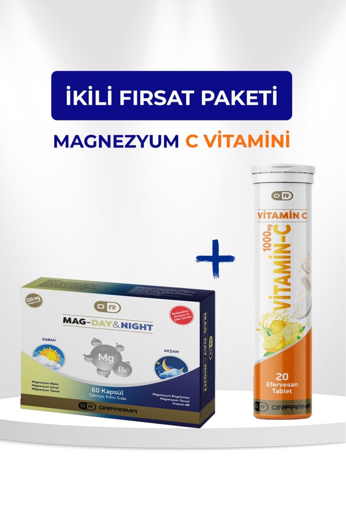 Magnezyum Day-Night&C Vitamini Avantaj Paketi