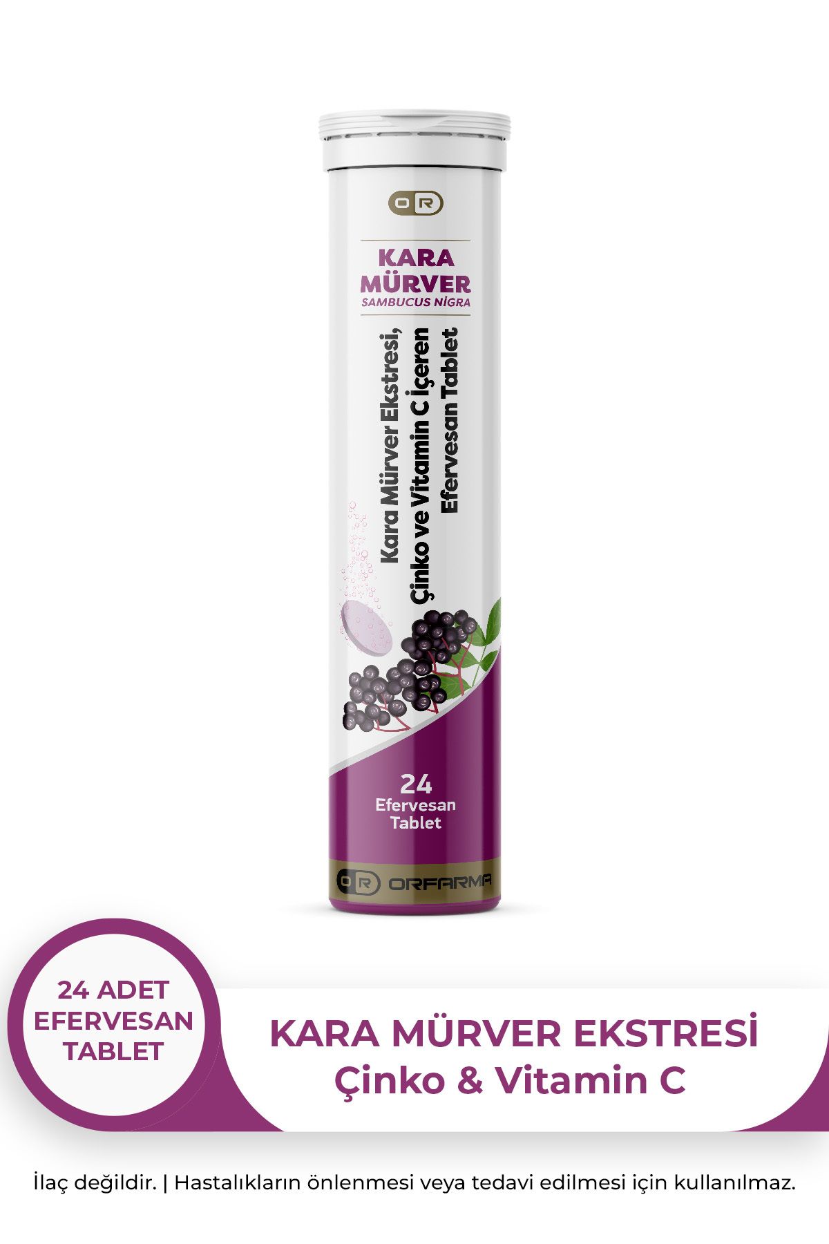 Kara Mürver Ekstresi Efervesan Tablet 24 Tablet