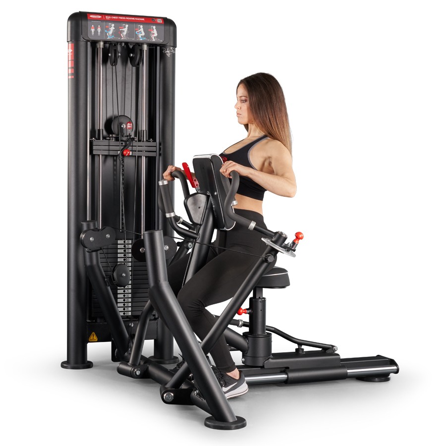 1SCD020-Dual Chest Press | Rowing Machine