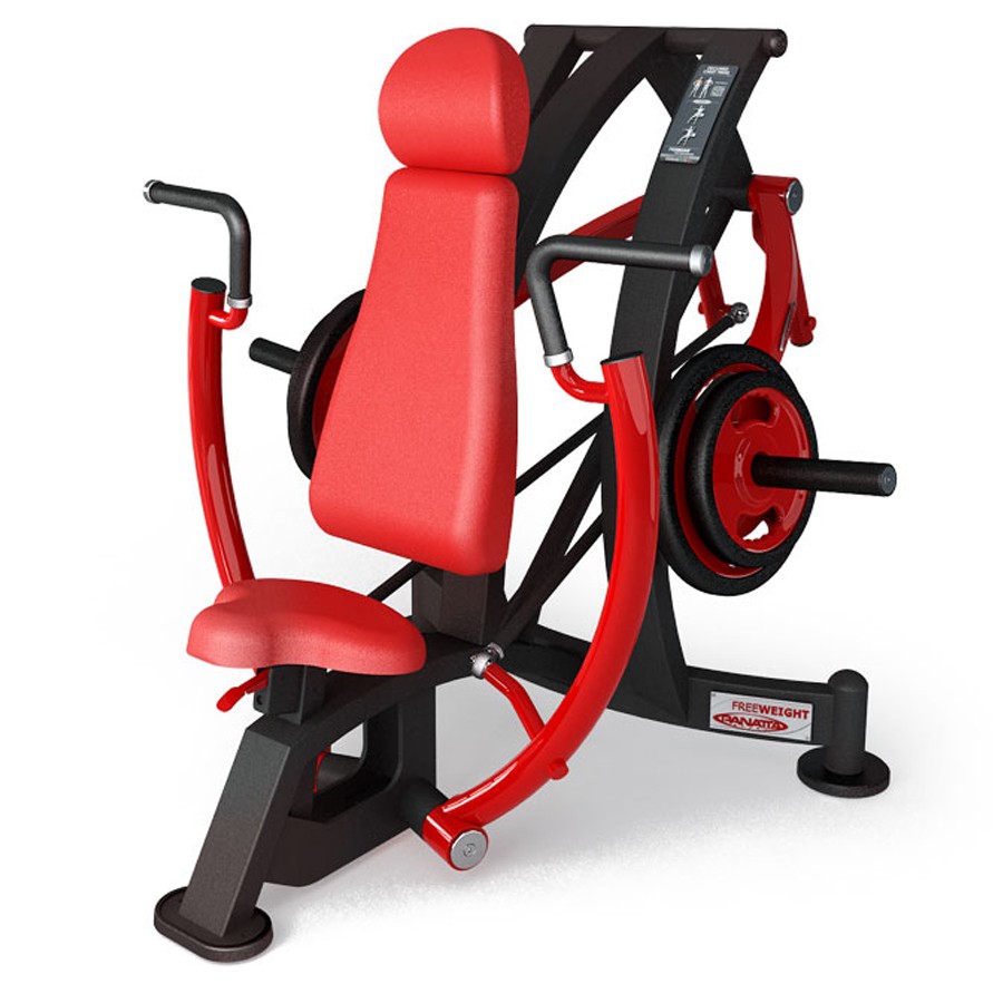 1HP541B-Declined Chest Press
