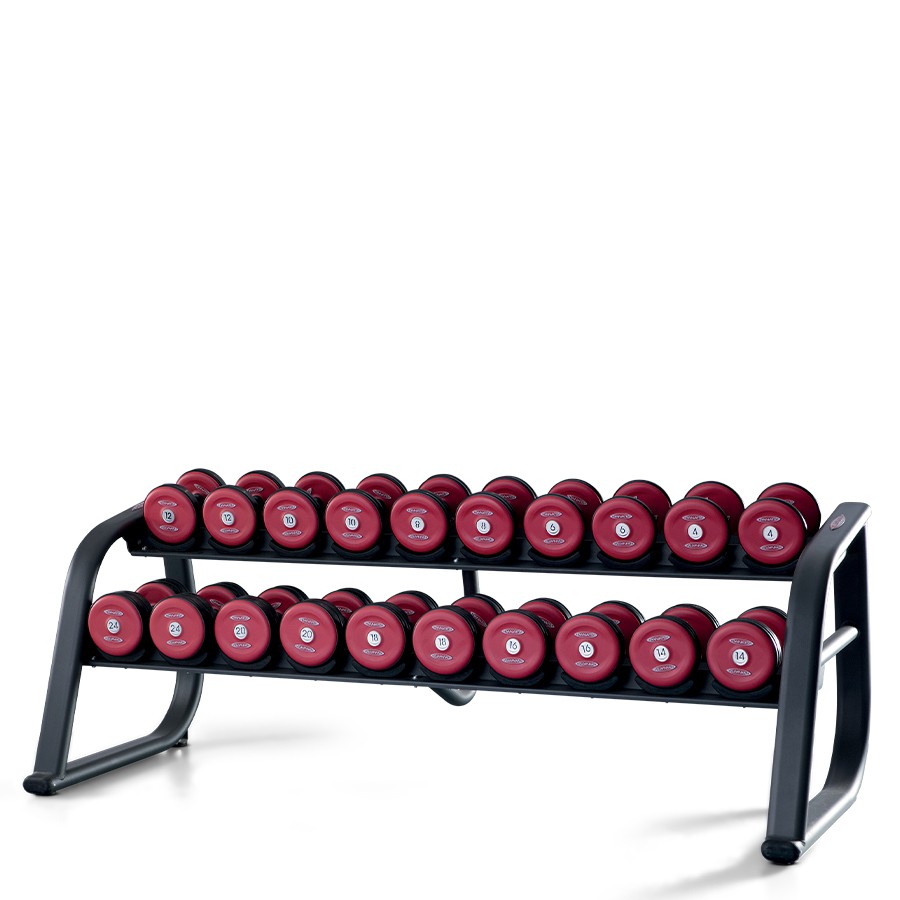 1FE250-Dumbell Rack 220 CM Rubberized