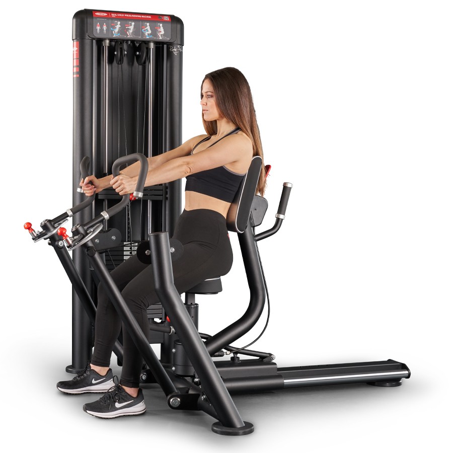 1SCD020-Dual Chest Press | Rowing Machine