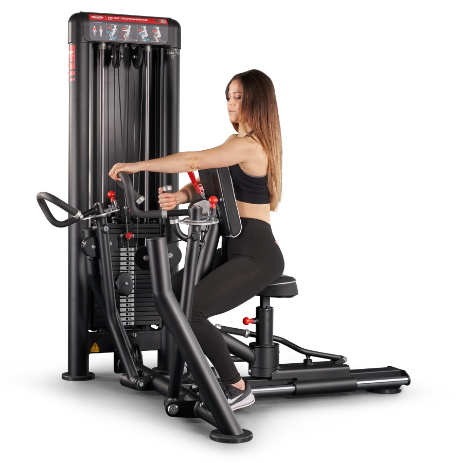 1SCD020-Dual Chest Press | Rowing Machine
