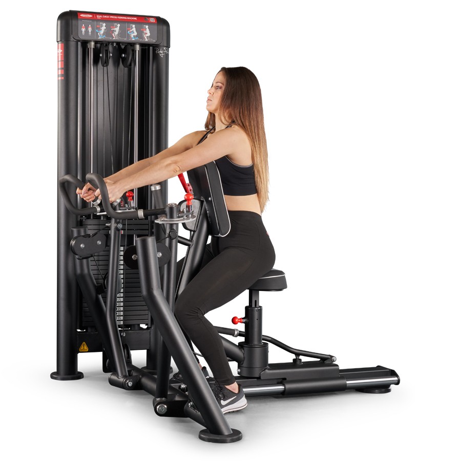 1SCD020-Dual Chest Press | Rowing Machine