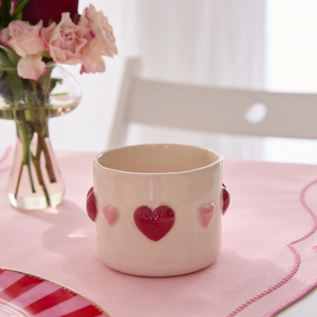 Love Bombing Kupa Mug - Pembe ve Kırmızı