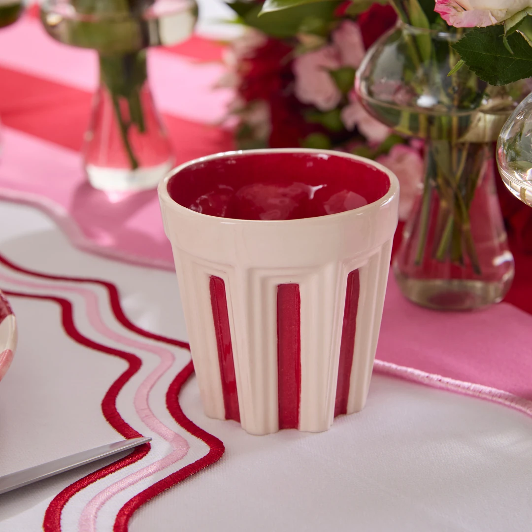 Roma Kupa Mug - Kırmızı