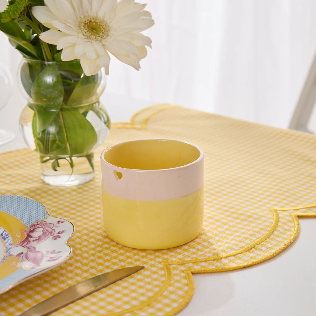 Kalpli Kupa Mug - Sarı