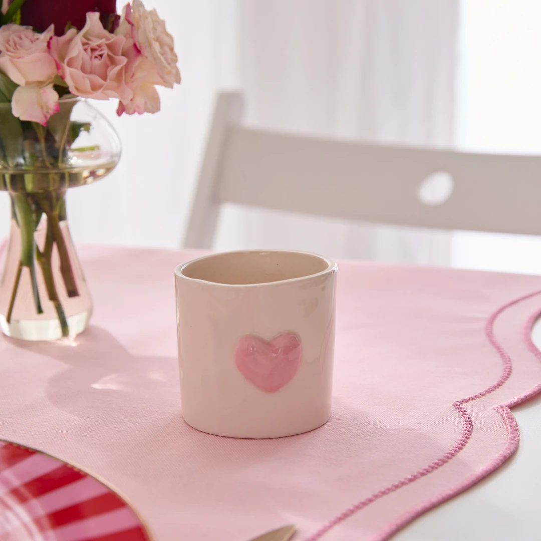 Kalpli Fincan - Pembe