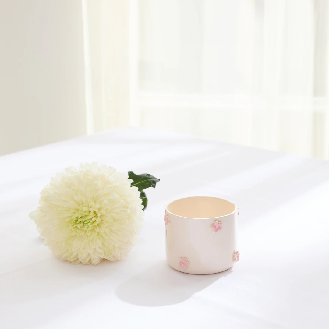 Çiçek Kupa Mug - Pembe