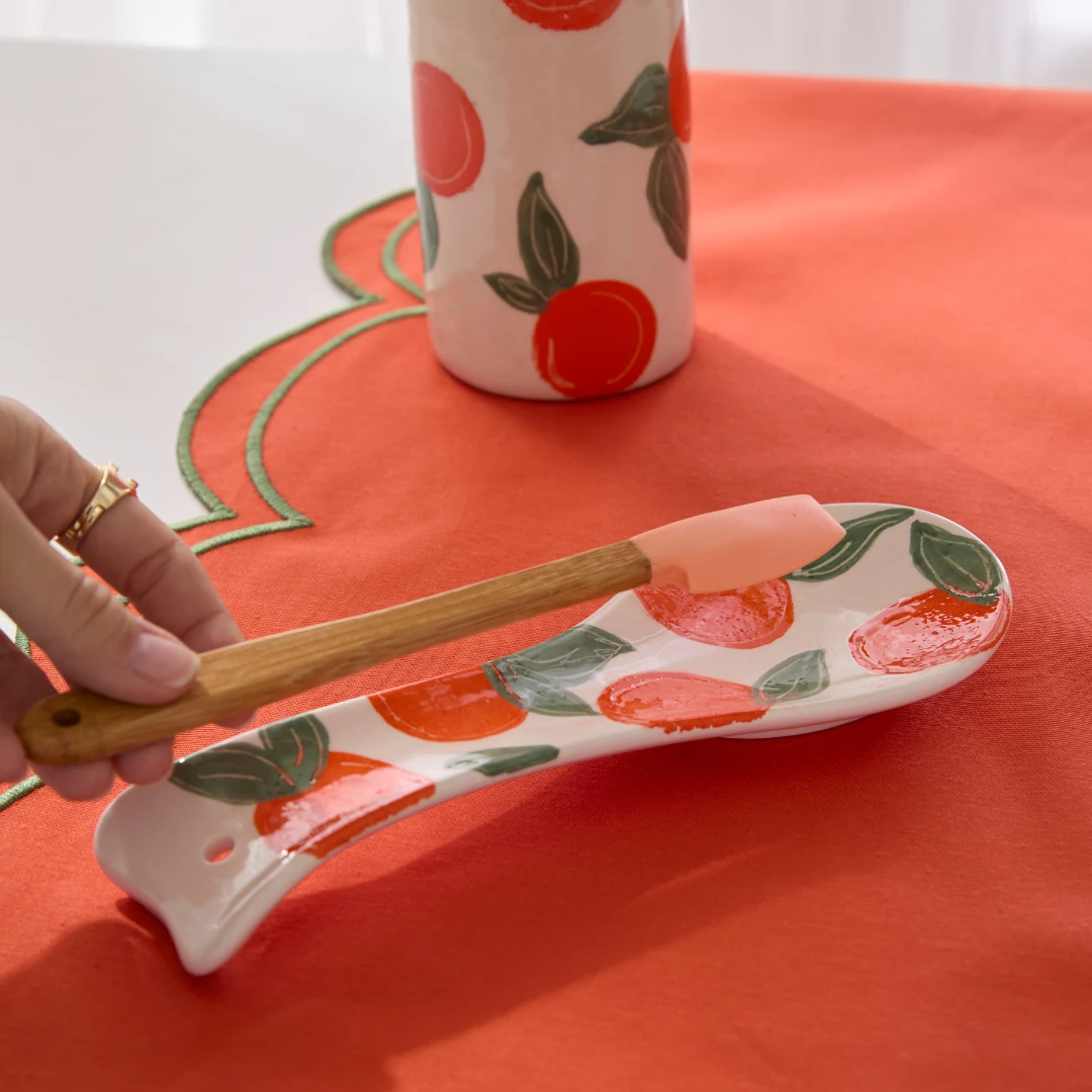Desenli Kaşıklık - Portakal