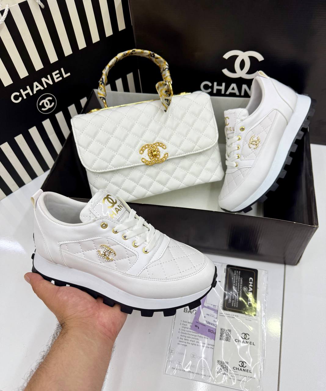 Chanel Ayakkabı Çanta İkili Set