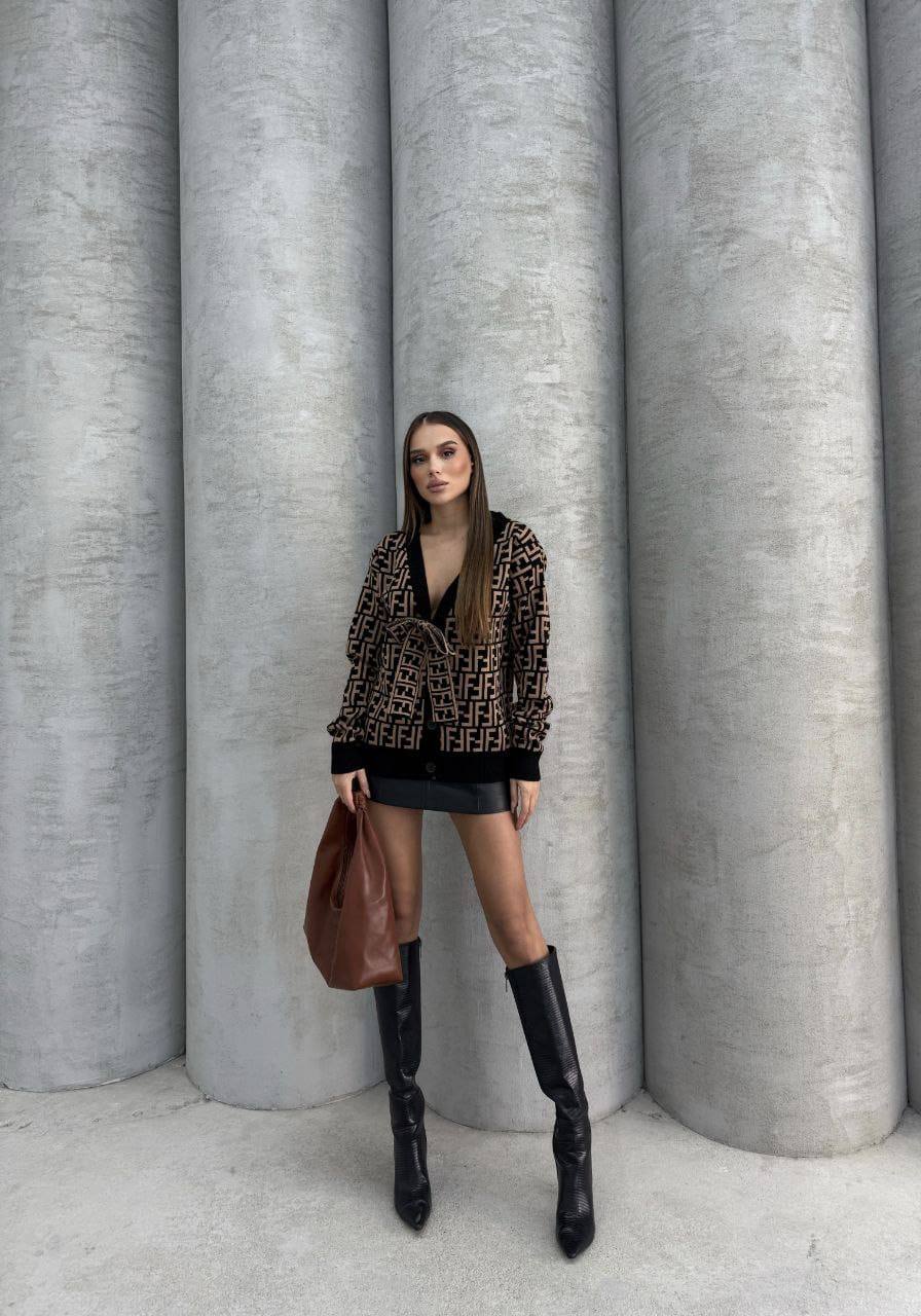Fendi Kurdele Detaylı Triko Bluz