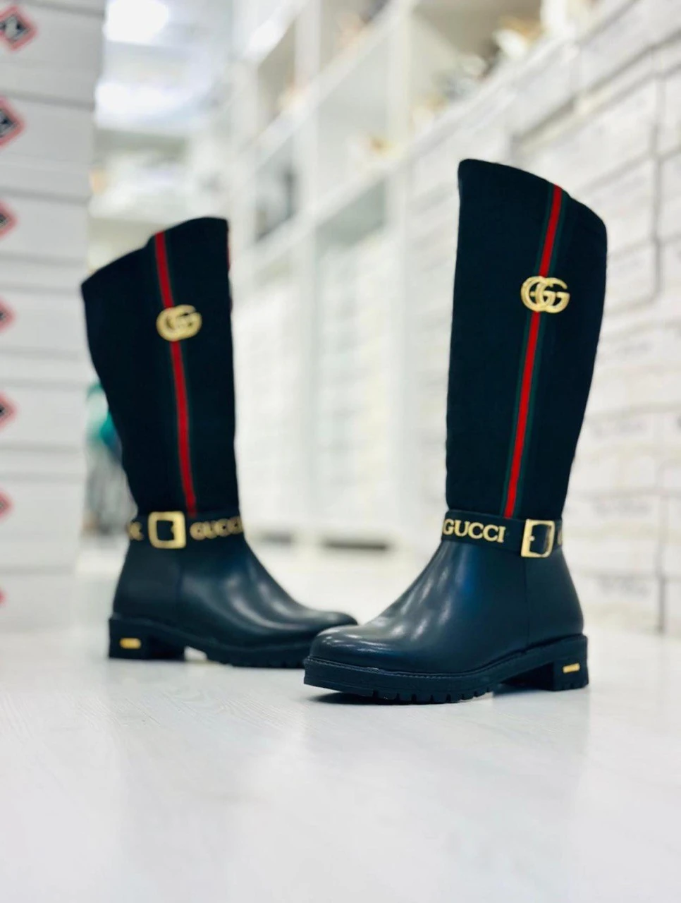 İthal Gucci Uzun Çizme