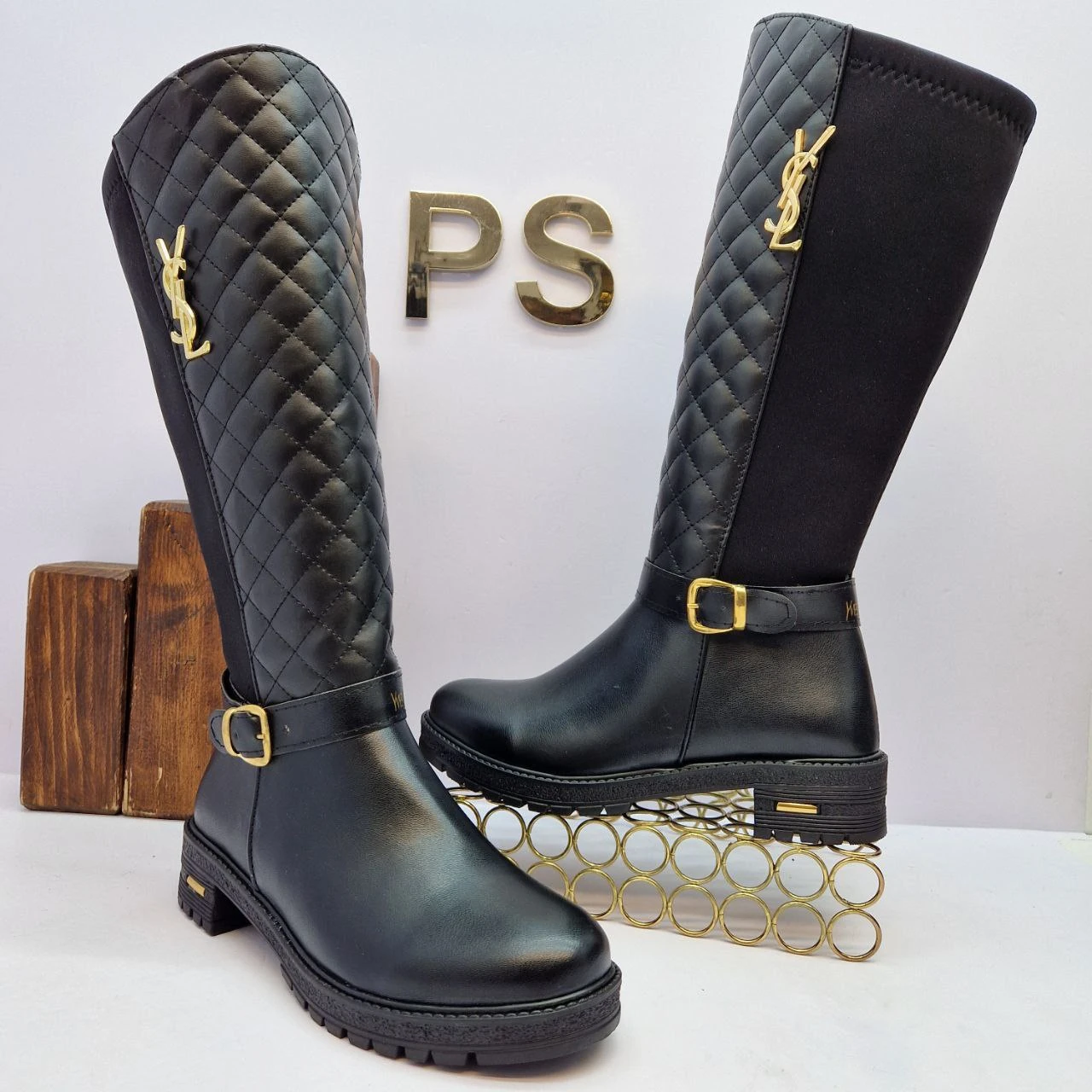 İthal Saint Laurent Çizme