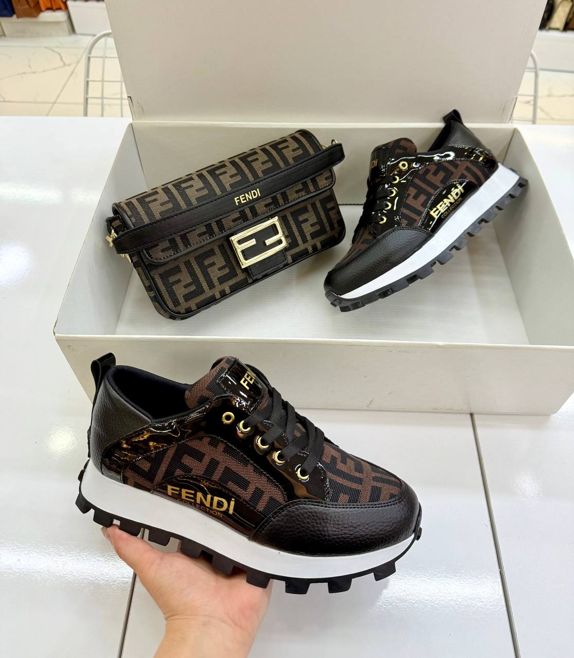 Fendi Ayakkabı Çanta İkili Set