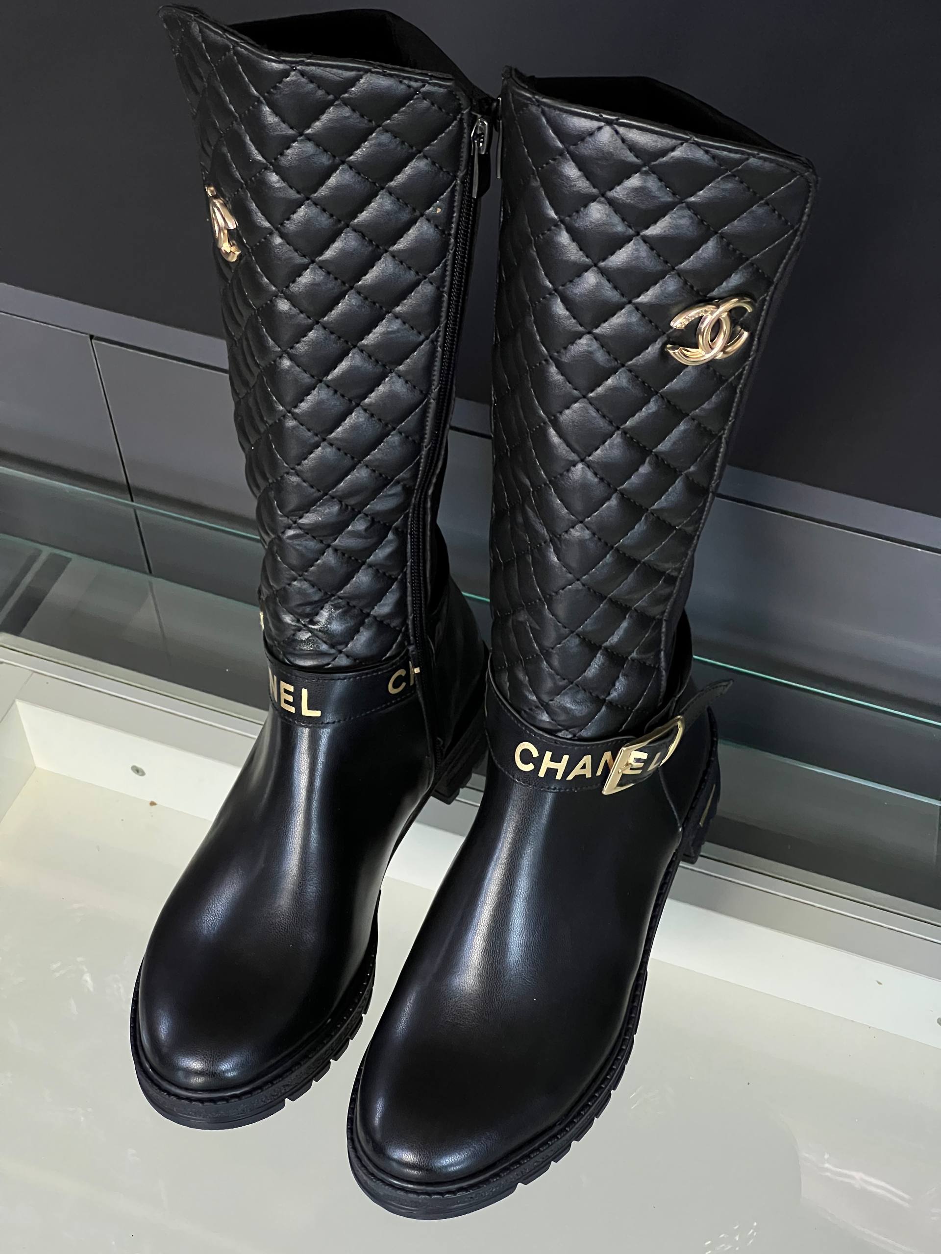 İthal Chanel Uzun Çizme