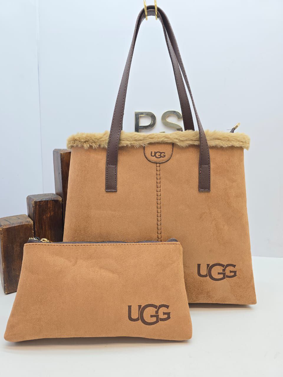 UGG Omuz Çantası Cüzdan İkili Set