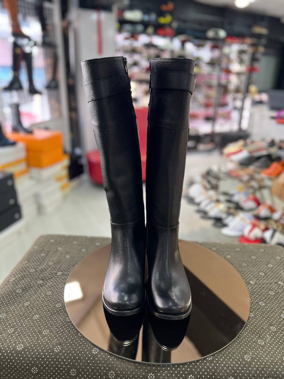 İthal Prada Topuklu Çizme
