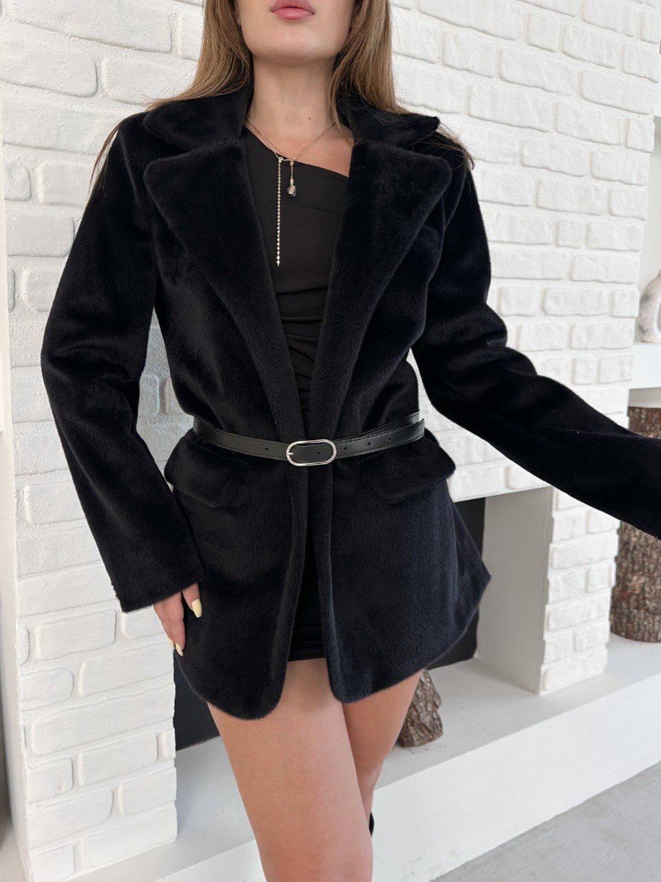 Kemer Detaylı Fox Kumaş Ceket