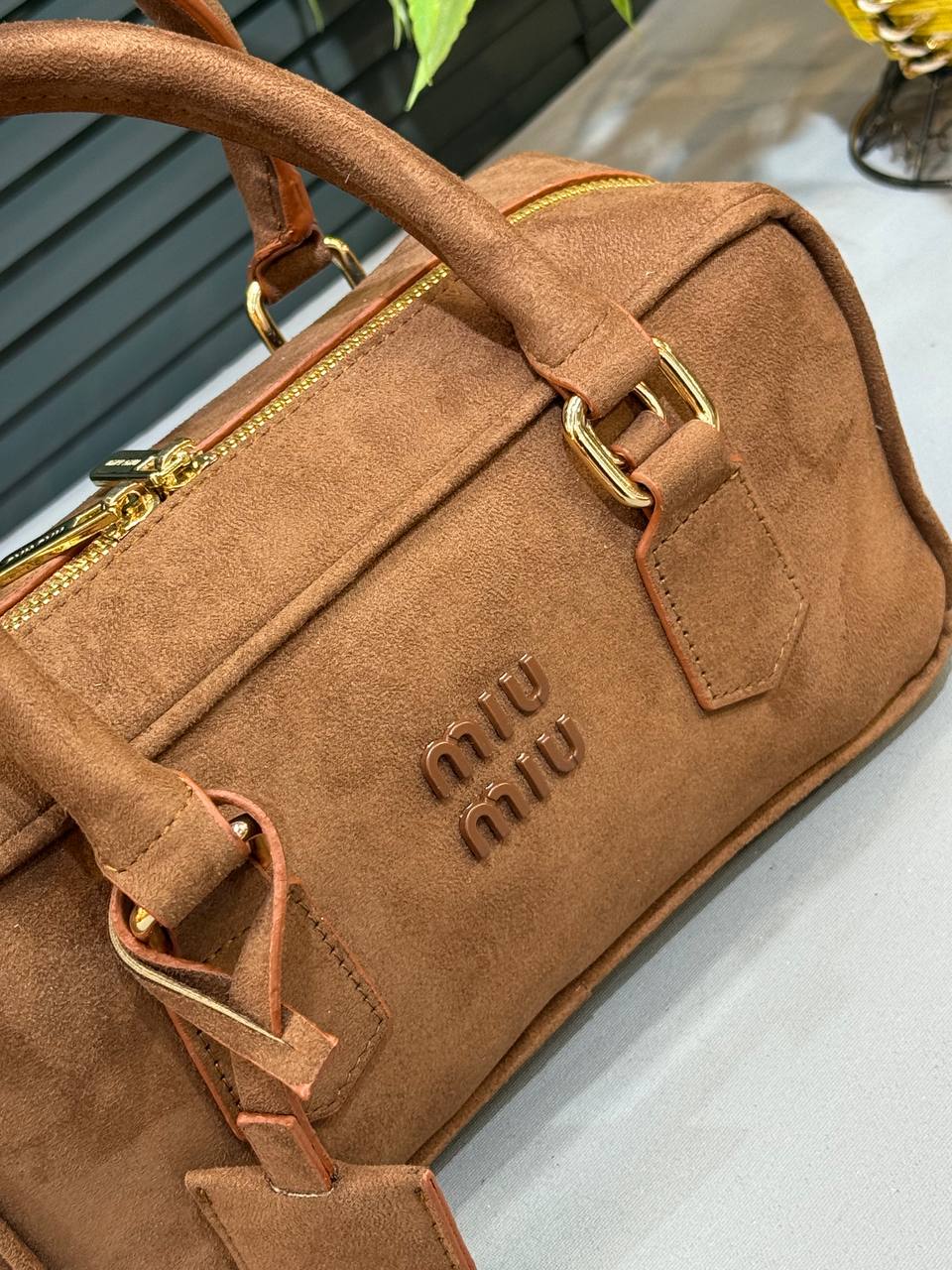 Miu Miu Süet Küçük El Çantası