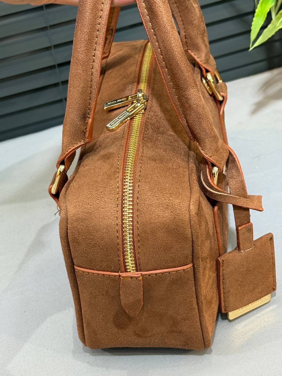 Miu Miu Süet Küçük El Çantası