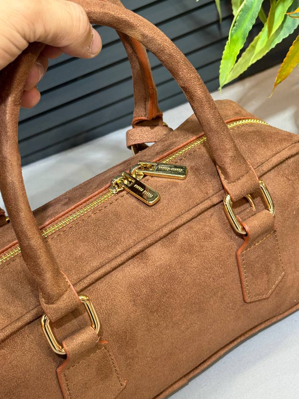 Miu Miu Süet Küçük El Çantası