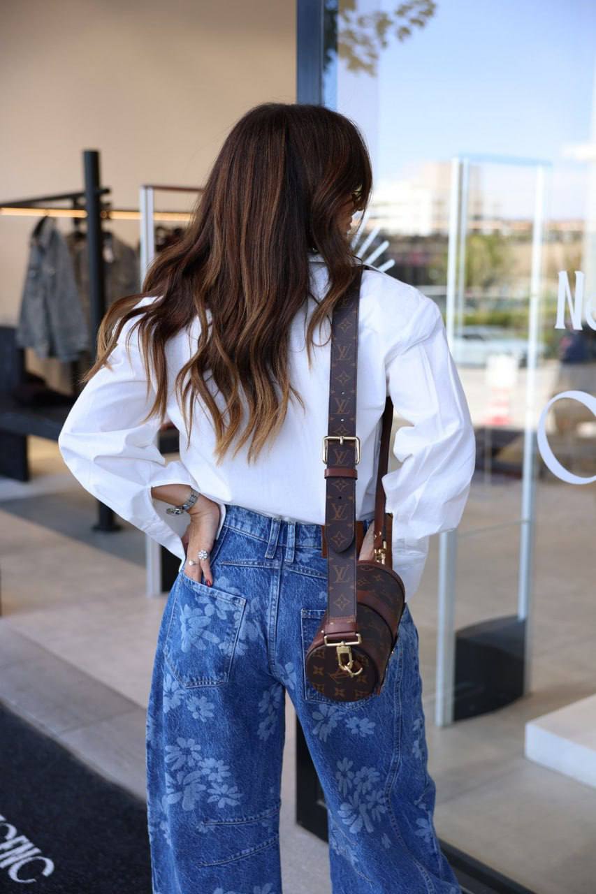 Altı Oval Kesim Omuzu Vatkalı  Gömlek