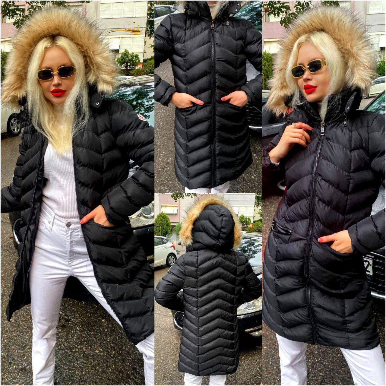 Moncler Mat Kumaş Şişme Mont