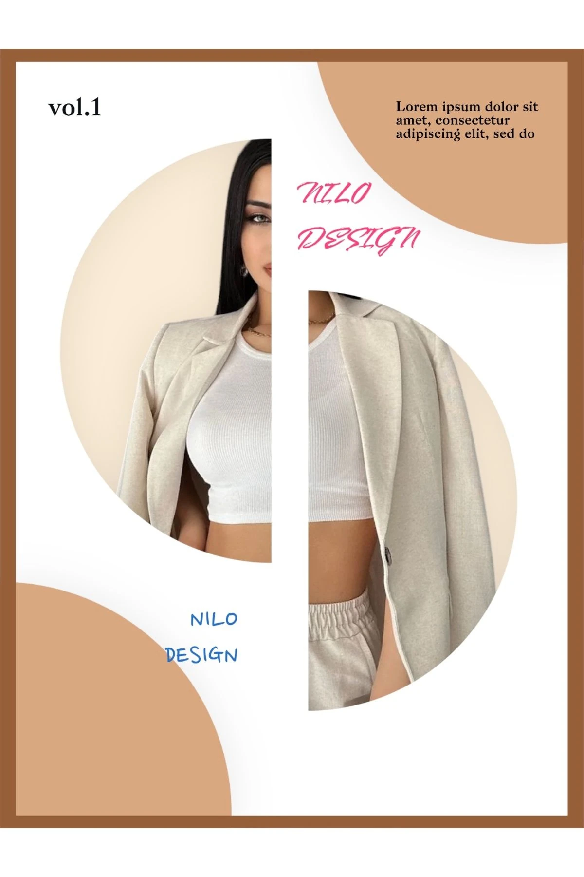 Kadın : Keten Kumaş Özel Tasarım Ceket pantalon takımı , Tam Yazlık