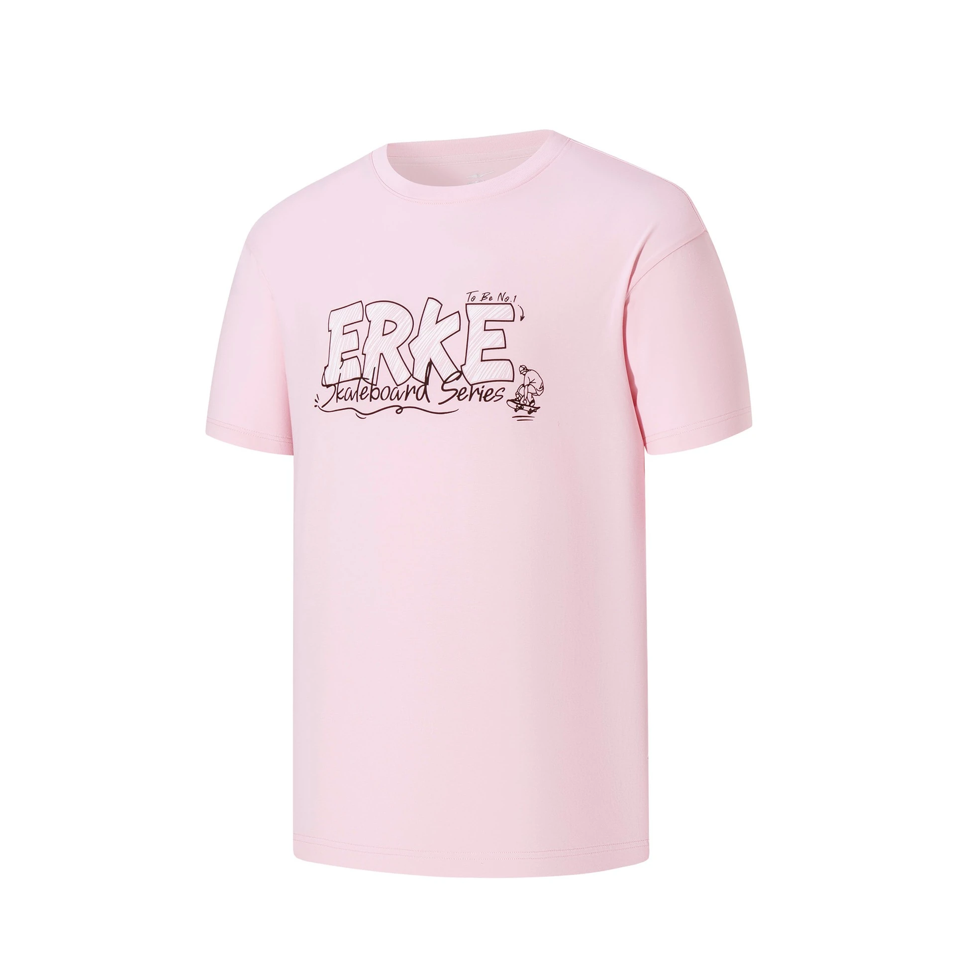 Unisex Bisiklet Yaka T-shirt - Pembe