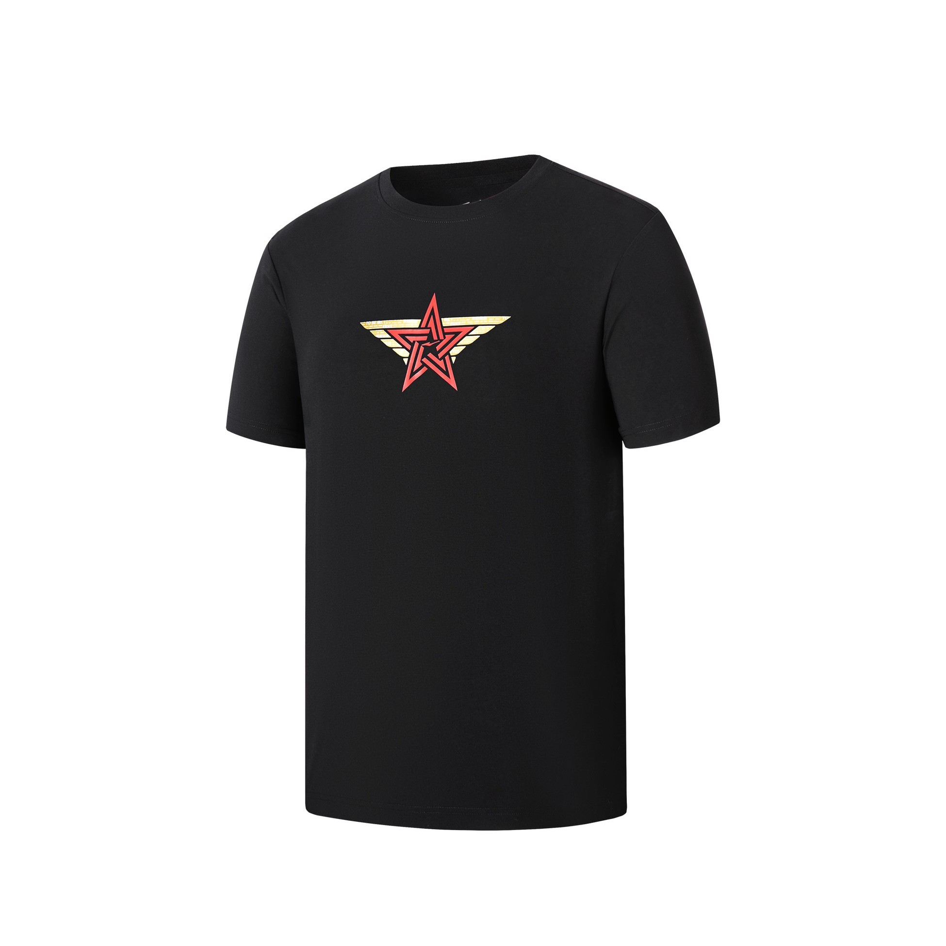 Unisex Bisiklet Yaka T-shirt - Siyah
