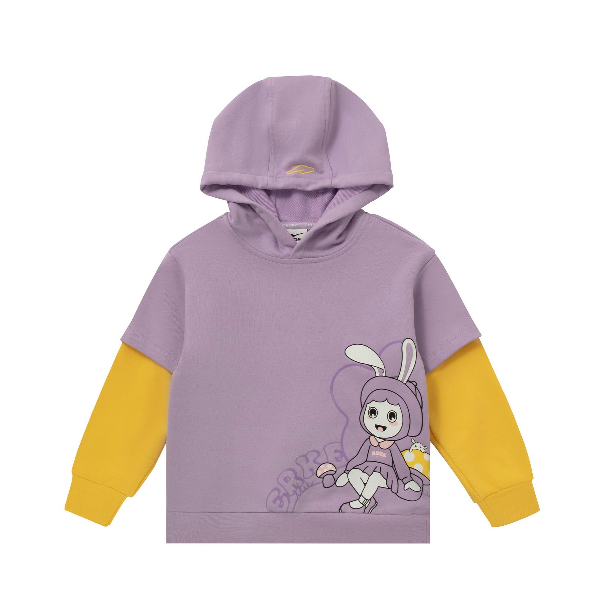 Kız Çocuk Hoodie - Açık Mor