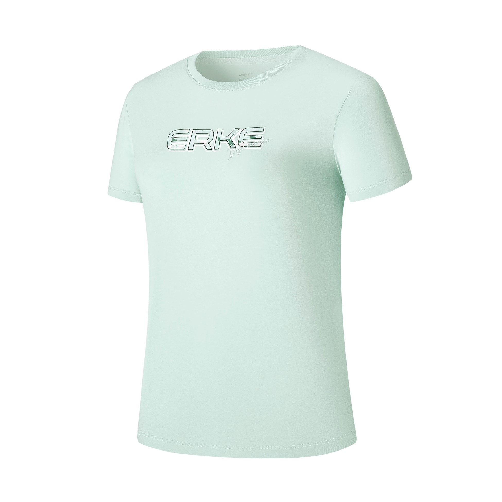 Kadın Bisiklet Yaka T-Shirt - Açık Gri
