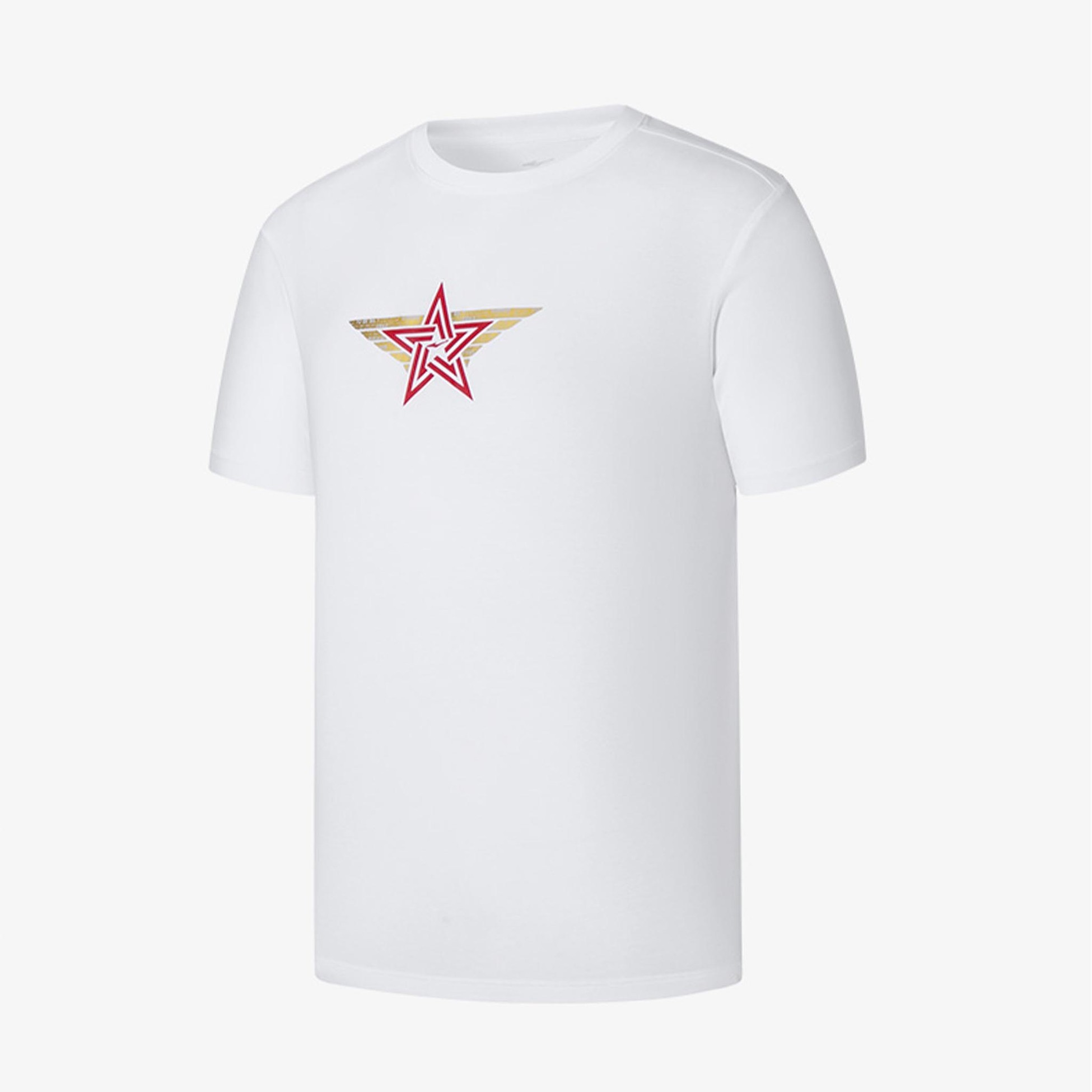 Unisex Bisiklet Yaka T-shirt - Beyaz