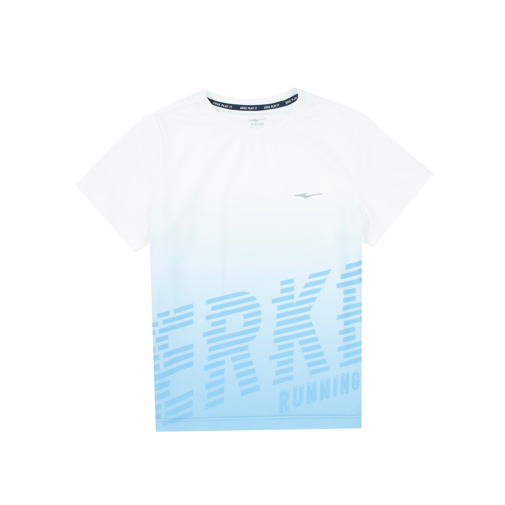 Genç Erkek Bisiklet Yaka T-Shirt - Açık Mavi