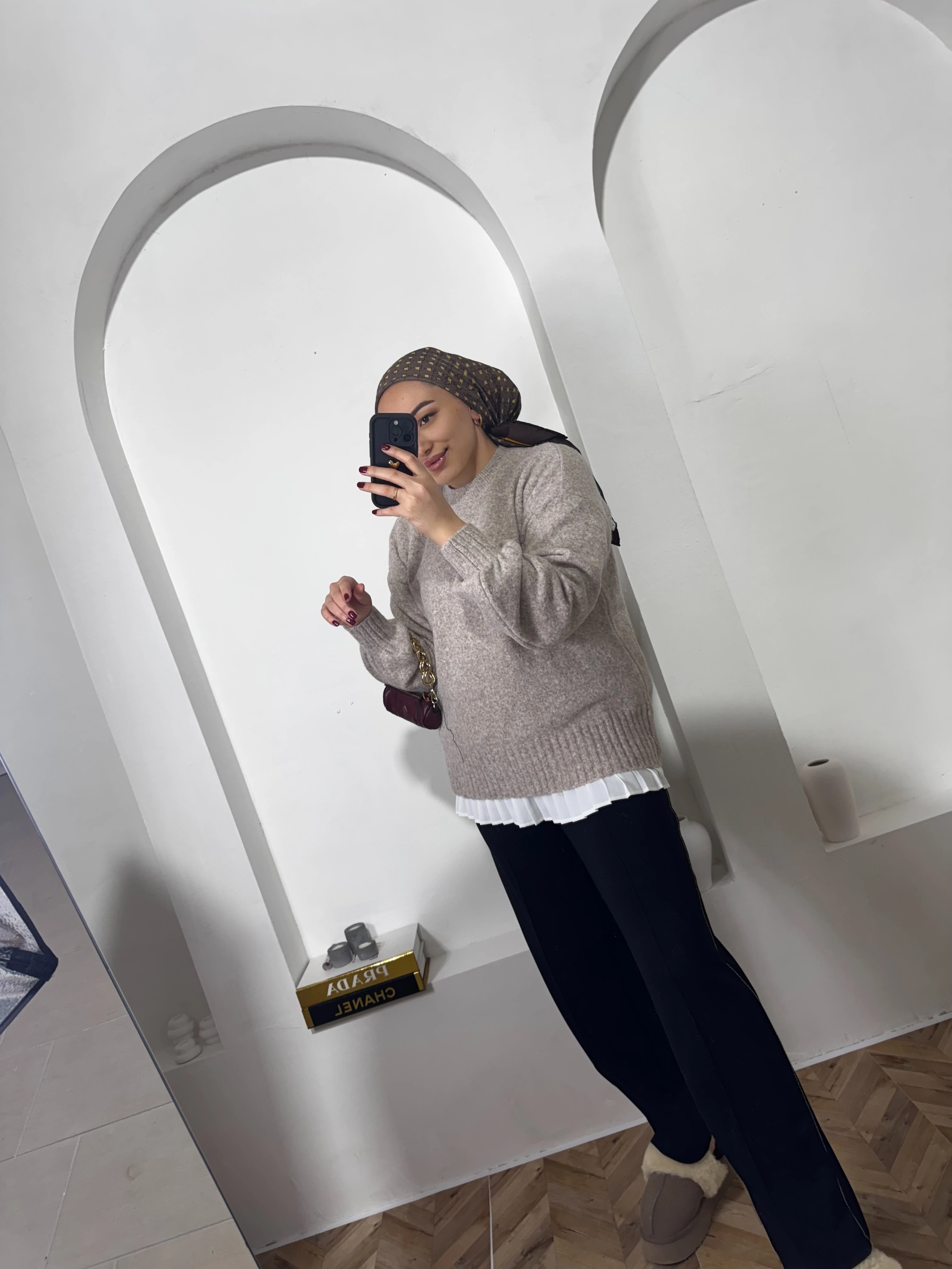 BALON KOL YUMOŞ KAZAK VİZON