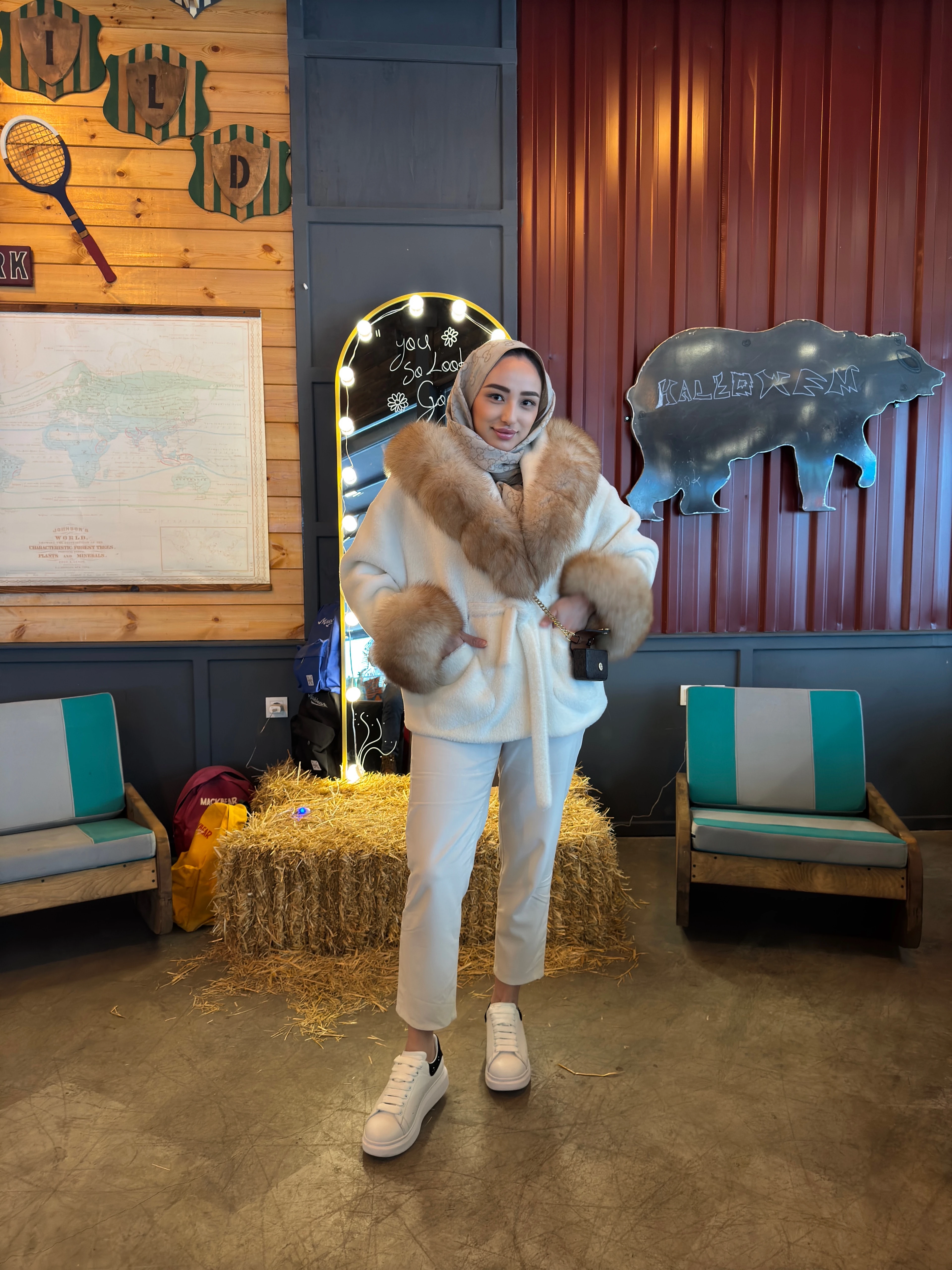 Orjinal Alkantra Kürk Kaban 