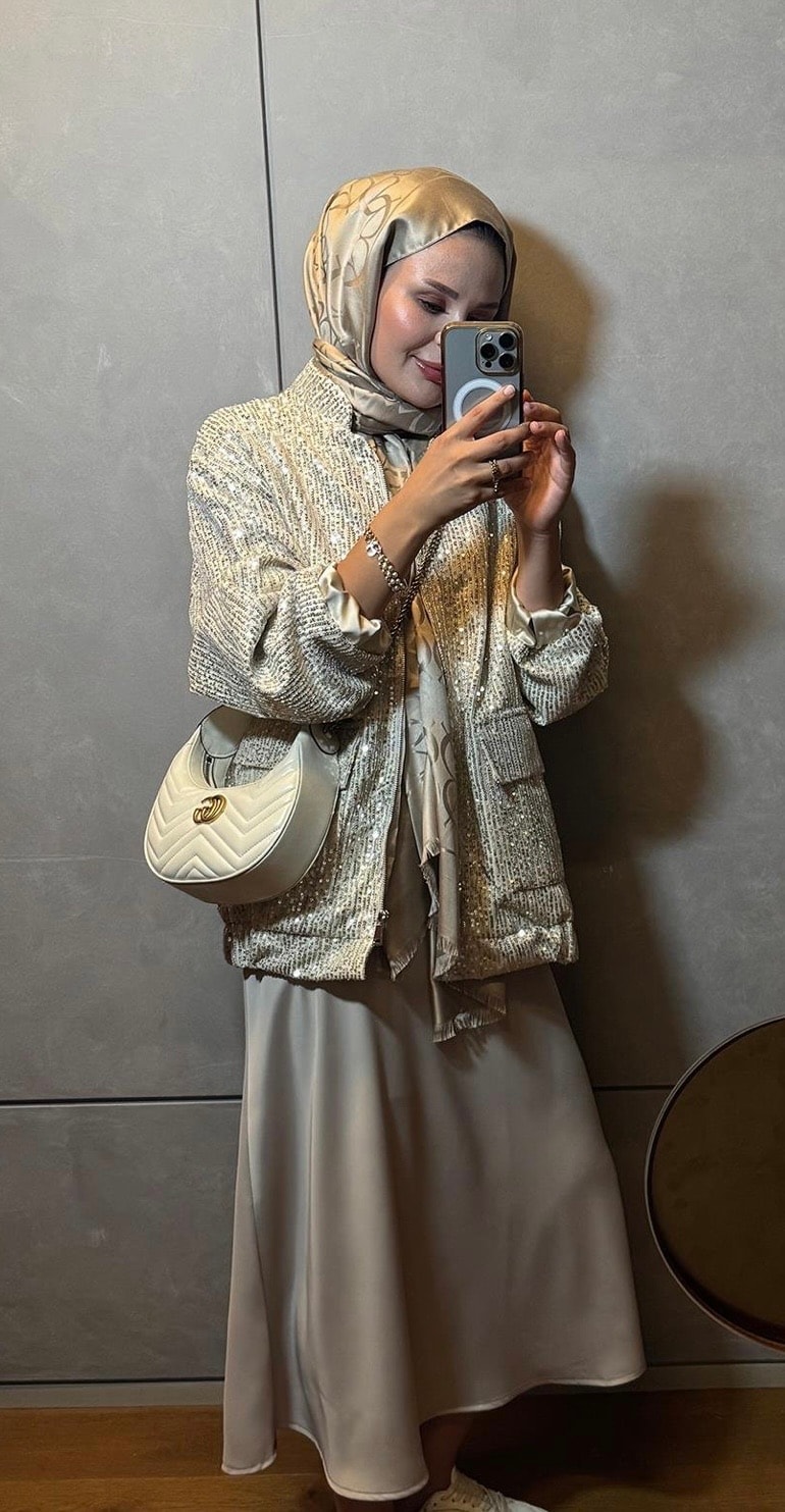 PULLU GLORİA BOMBER CEKET BEJ