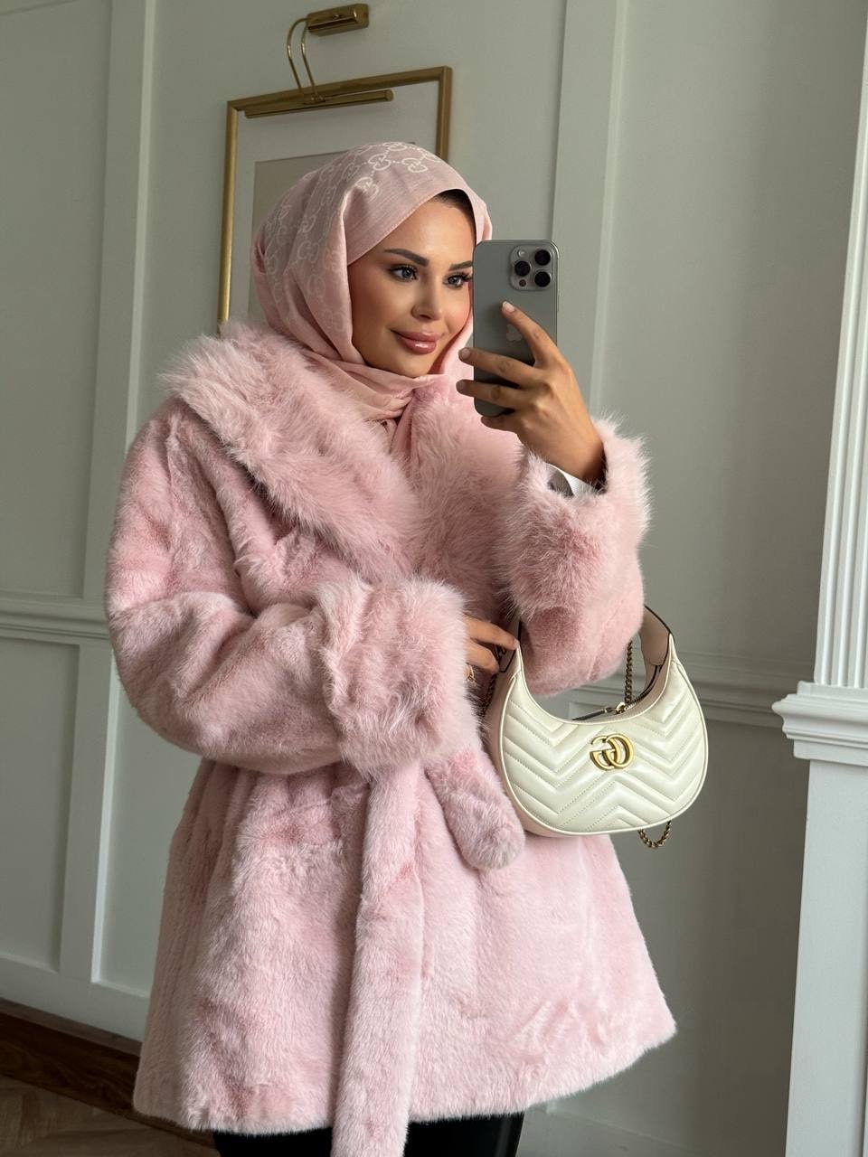 ORJİNAL ALPAKA KÜRK PEMBE