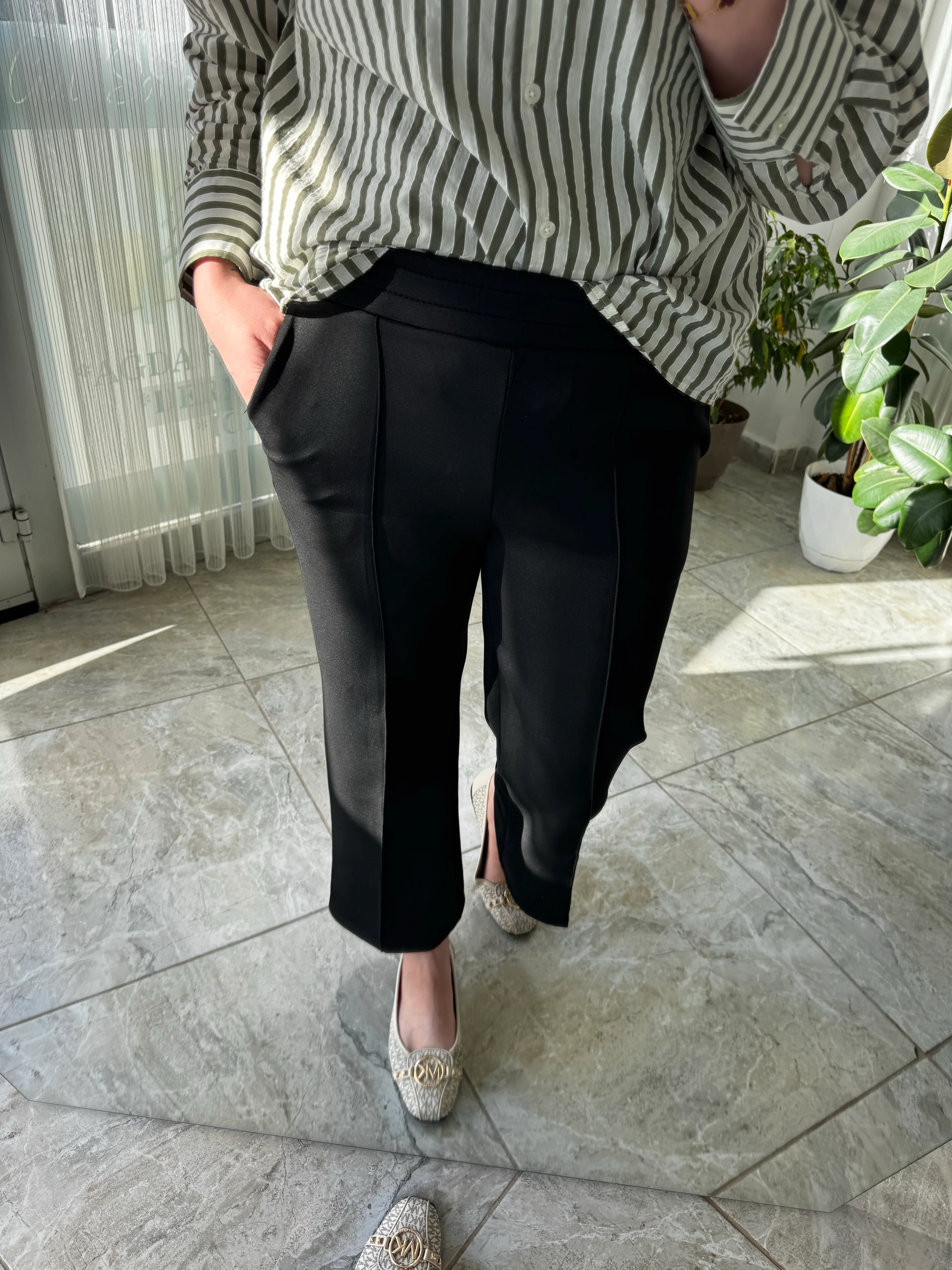 SCUBA ÇİMALI PANTALON SİYAH