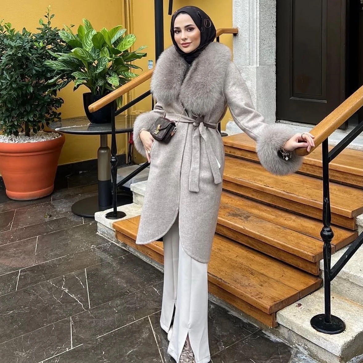 Orjinal alpaca kaban 