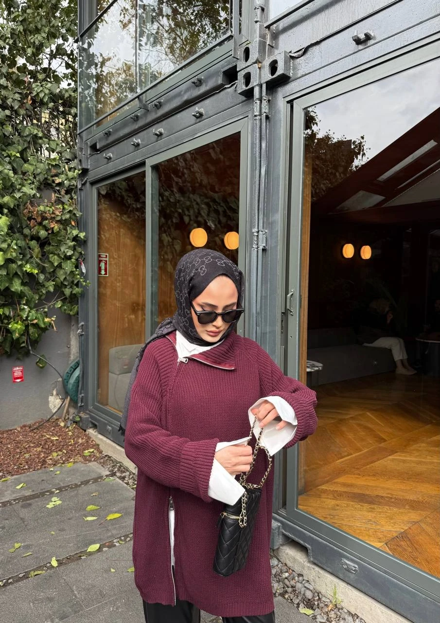 FERMUAR DETAYLI KAZAK