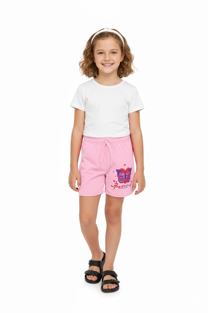 Kız Çocuk Şort Baskılı