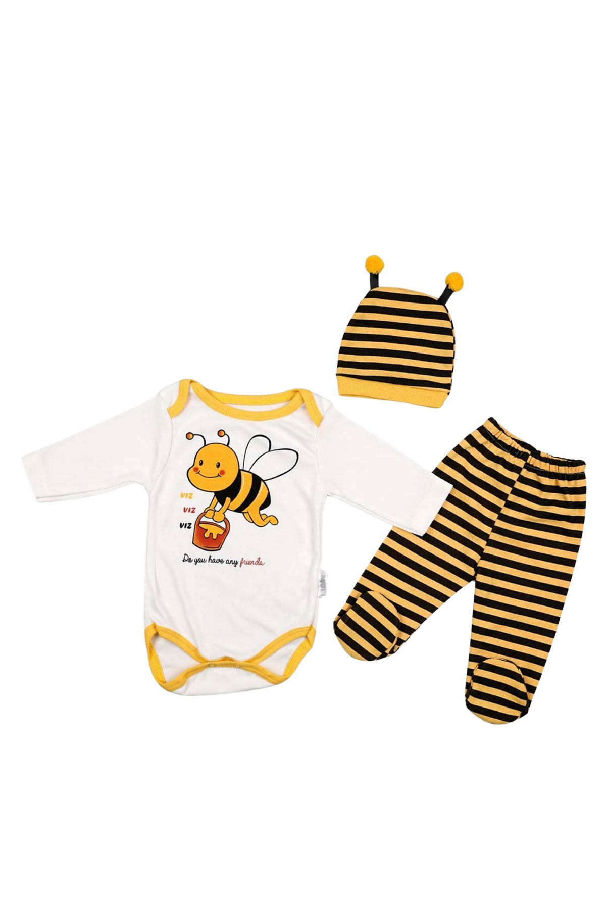 2 Adet Bebek Takım 3 Parçalı