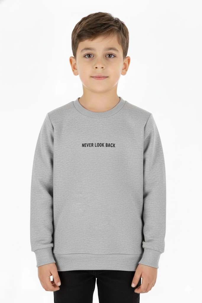Erkek çocuk sweatshirt 2 iplik şardonlu