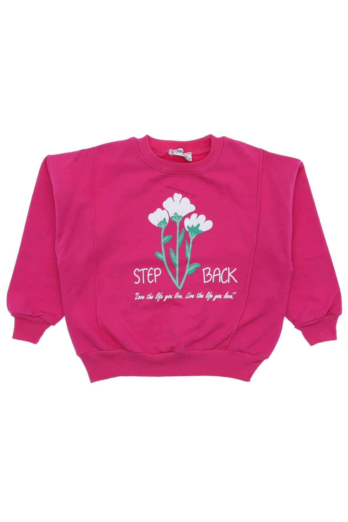 Kız Çocuk Bluz Baskılı 2 İplik Şardonlu